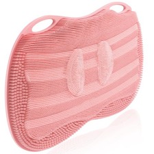 Silicone Shower Foot Scrubber Mat with Non Slip Suction Cups