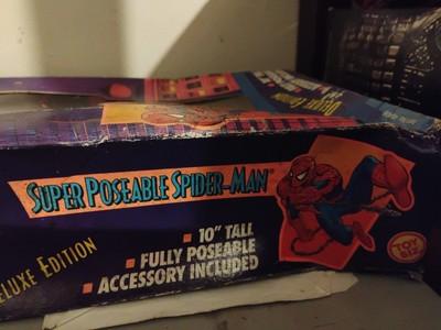 Spider-man Deluxe Edition 10 Inch Poseable Figure Toy Biz for sale