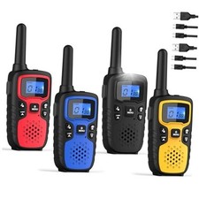 Walkie Talkies for Adults Long Range-Handheld 2 Way Red Blue Black Yellow