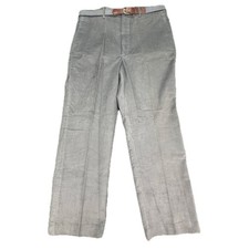 Haggar Corduroy Pants Mens 36x30 Grey Presstige No Iron Straight Leg Vintage NWT