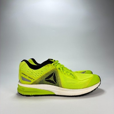 Reebok Harmony Road 3 Fluorescent Green Athletic Lace Up Running Shoes Mens Sz 9