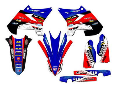 2008-2014 Passt Für UFO RESTYLE YZ 250 2-Takt RICOCHET Blau Senge Grafikset