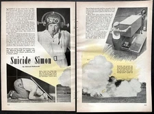 “Suicide Simon” Daredevil 1950 pictorial Dynamite Devil~Leopold "Leo" Carl Simon