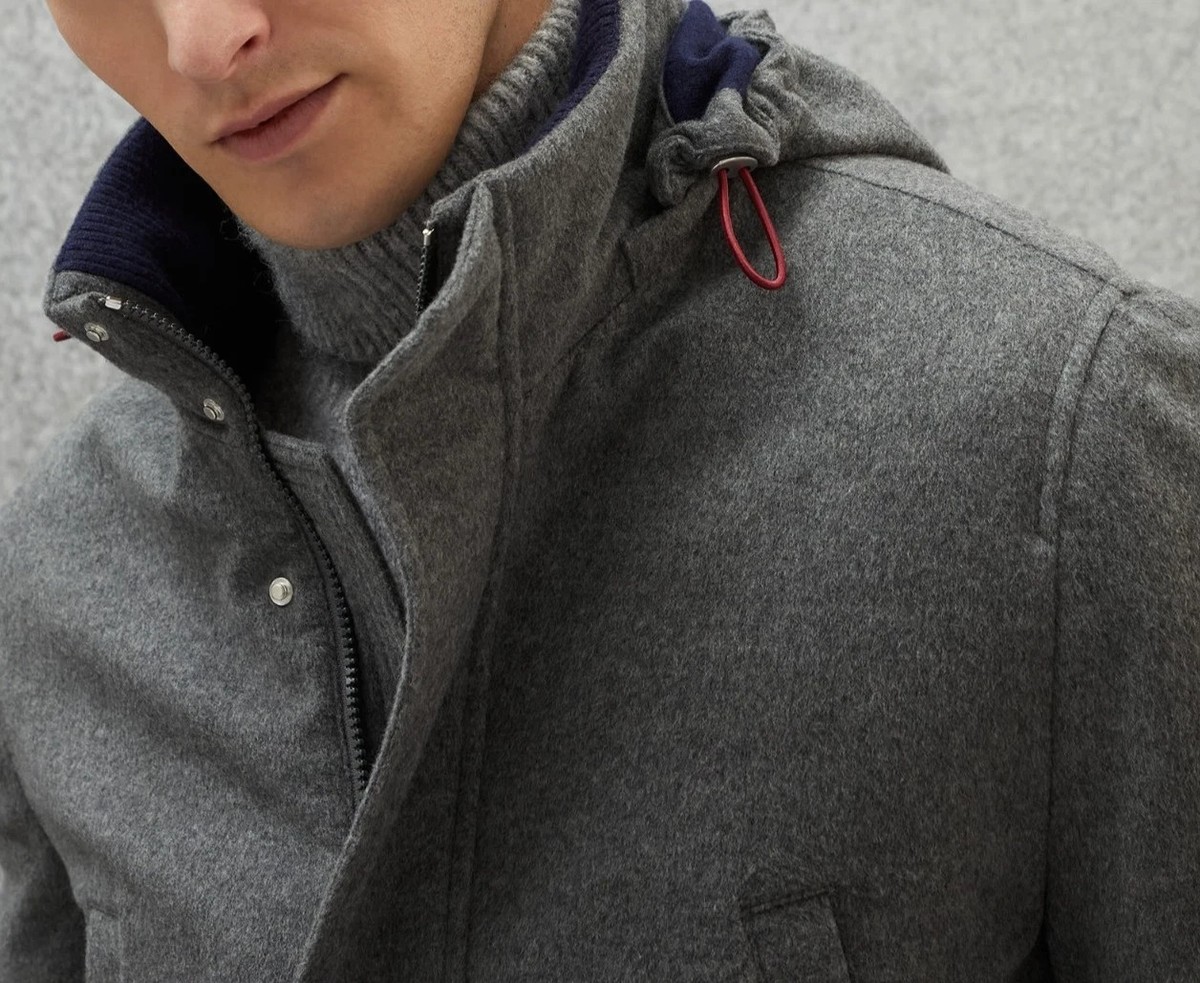 BRUNELLO CUCINELLI Cashmere Thermore Padded Long Parka Jacket Coat