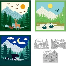 9 Styles Forest Animals Cutting Dies Card Making Son Moon Summer Die Cut Carbon