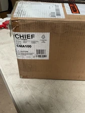 Chief CMA100 8" Ceiling Plate with Adjustable 1.5" NPT Column, Black, Open Box