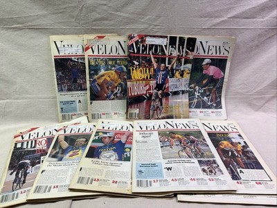Vintage 1992 1993 1994 Velonews Lot Of 10 Indurain Kelly Armstrong Bugno
