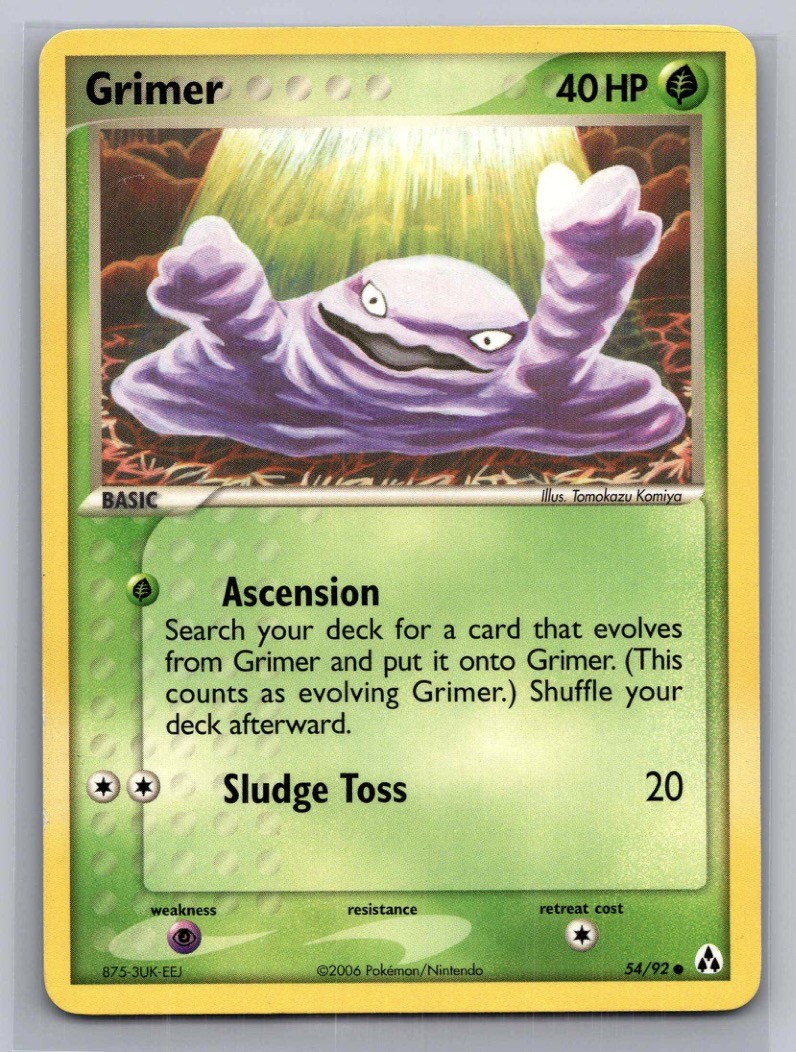 Pokémon TCG EX Legend Maker Grimer 54/92