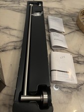 Signature Hardware Lexia 24in Towel Bar, Brushed Nickel Finish, Modern