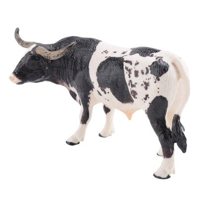Kunststoff   Bull Cattle Tiere Actionfiguren Statische Süße Modell Sam3905