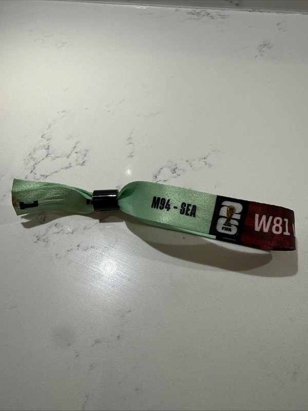 FIFA World Cup 2026 Admission Bracelet USA-Belgium Seattle M94-SEA Round Of 16