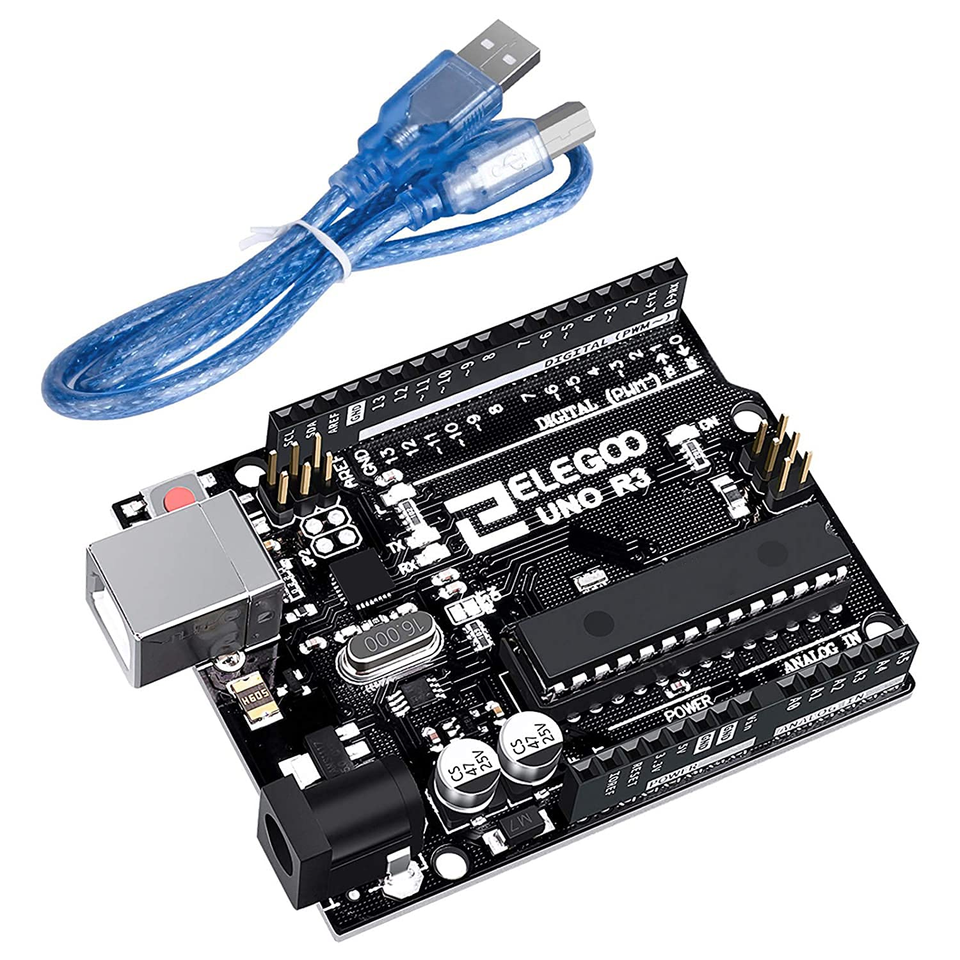 ELEGOO UNO R3 Board Atmega328P with USB Cable(Arduino-Compatible) for ...