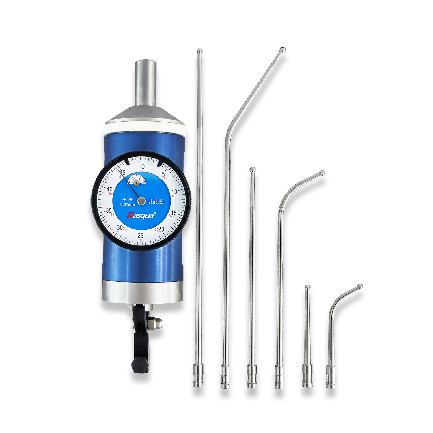 Dasqua precision co ax centering indicator set 0-3mm / 0.01mm 5712-1100 rdgtools