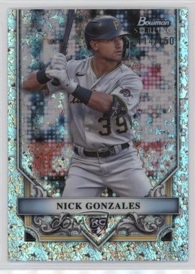 2024 Bowman Sterling Mini-Diamond Refractor 114/150 Nick Gonzales Rookie RC rw6