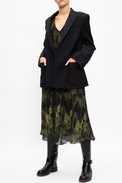 Damen Ganni Kleid Schwarz 38