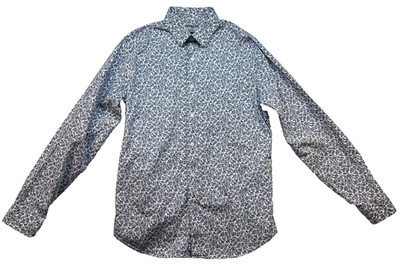 Express Fitted Mens Size M 15-15 1/2 Dress Shirt (0067)