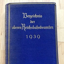 Verzeichnis der oberen Reichsbahnbeamten 1939...