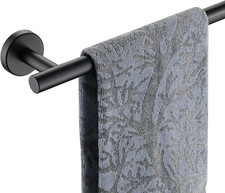JQK Black Bath Towel Bar, 33 Inch 304 Stainless Steel Thicken 0.8Mm Towel Rack B