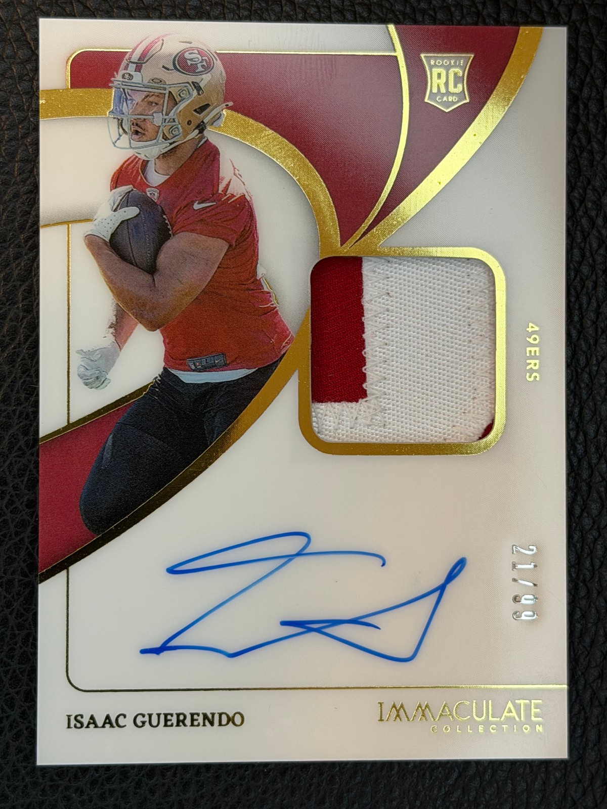Isaac Guerendo Panini Immaculate Collection #138 Patch Autograph