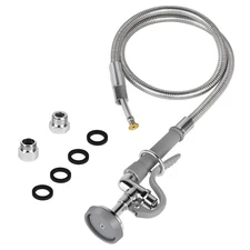Spray Valve with Pre-Rinse Hose 60”Flexible Stainless Hose with High Pressure...