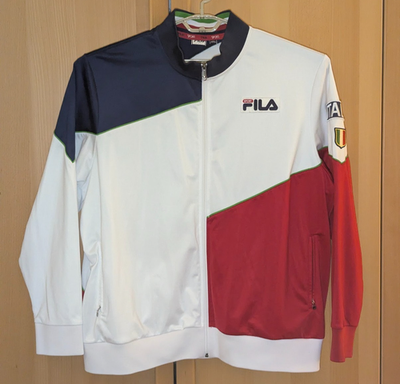 Vintage Fila Sport Italia Track Jacket Colorblock Red Blue White