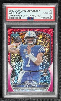 2022 Bowman U Chrome Fuchsia Mini-Diamond Refractor 104/150 Will Levis #5 11pj