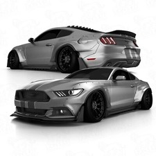 Wide Body Fender Flares Set V1 Frontrear For Ford Mustang Vith S550 S1s2 15