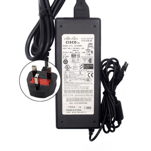 Cisco Alimentation Adaptateur ASA 5505 WLC2106 341-0183-01 341-0183-02 48V 2.08A - Picture 7 of 7