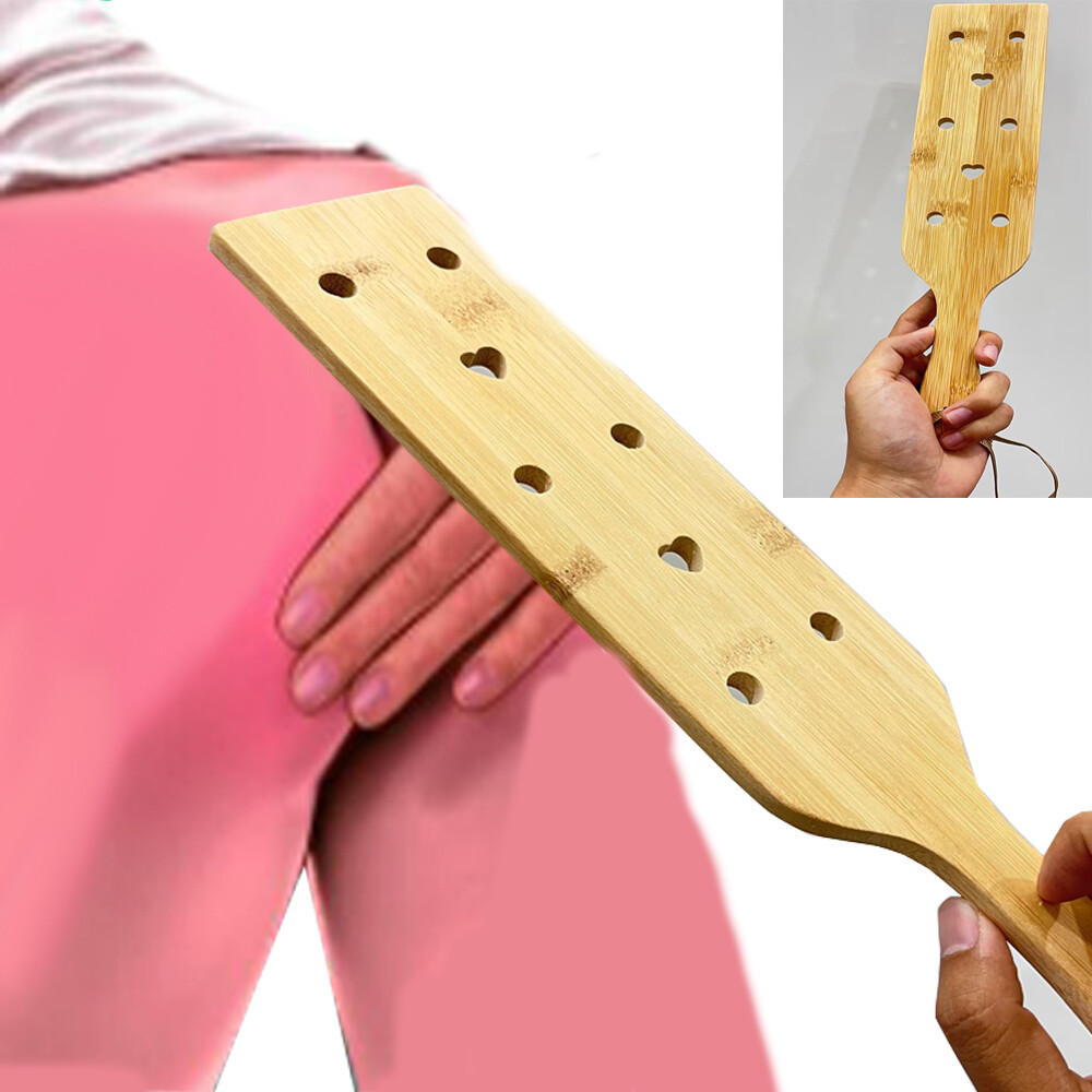 Binding Bamboo Wooden Spanking Paddle Binding Flogger Handle Whip Penalty Slaves