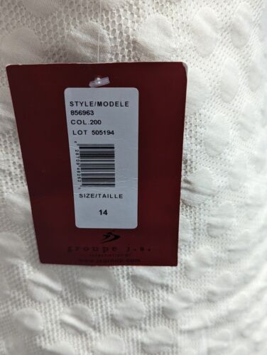 JS Collections NWT Size 14 Cream Drapes Mini Dress - Picture 9 of 10