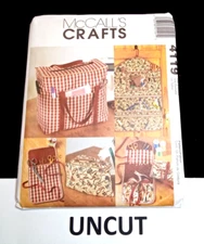 McCALL'S CRAFTS UNCUT Vintage Pattern 4119 Sewing Accessories Case Organizer