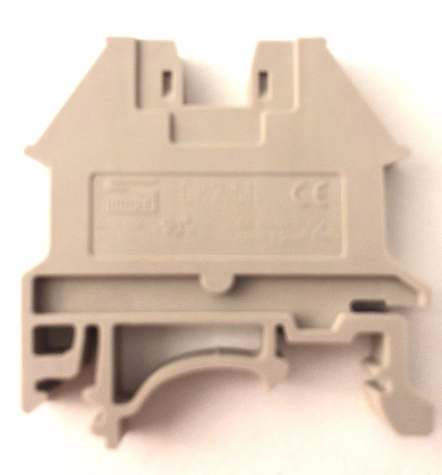 DIN Rail Terminal Blocks 10 Quantity DK2.5N Beige Dinkle 12 AWG Gauge 20A 600V - Image 2 of 3