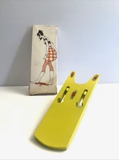 Mod 1960's Ladies Go Go Boots Flower Power Folding Wooden Boot Jack  W. Germany