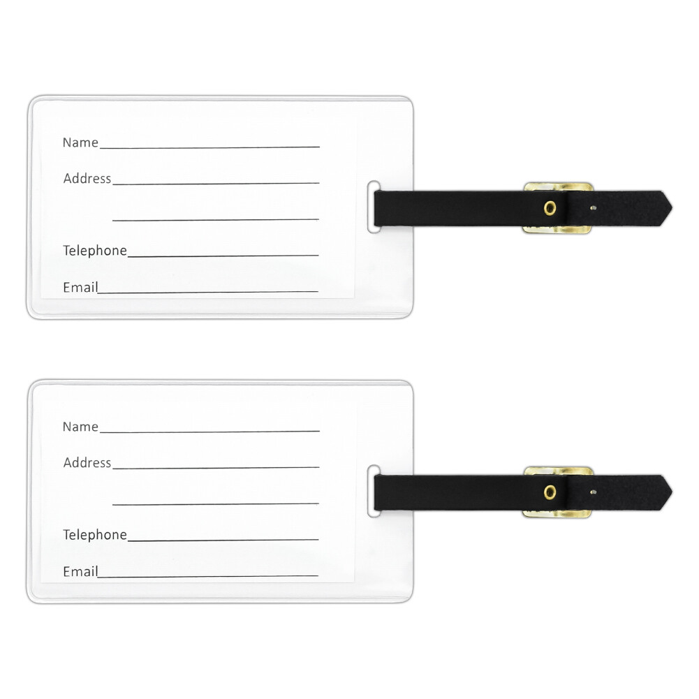Snow Camouflage Luggage ID Tags Suitcase Carry-On Cards - Set of 2