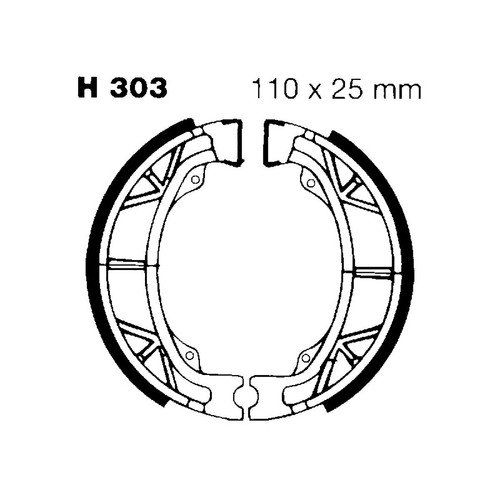 POLINI Bremsbacken Für Kymco Vitality 50 2T & Cross SF10FA/SF10FE
