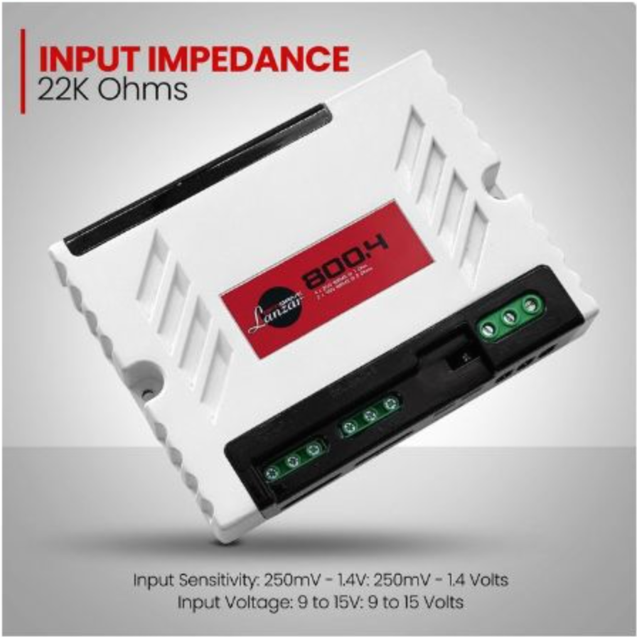 NEW LANZAR 800X4.1 Four Channel High Power Car Audio Amplifier | eBay