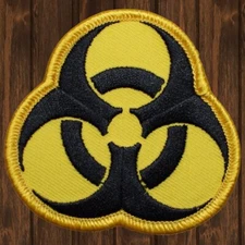Biohazard Embroidered Patch — Iron On