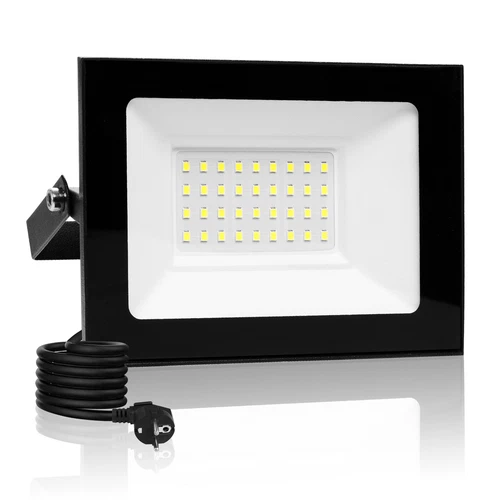 LED Fluter Stecker Außen Strahler Arbeitsleuchte Baustrahler Scheinwerfer Garten - Bild 73 von 251