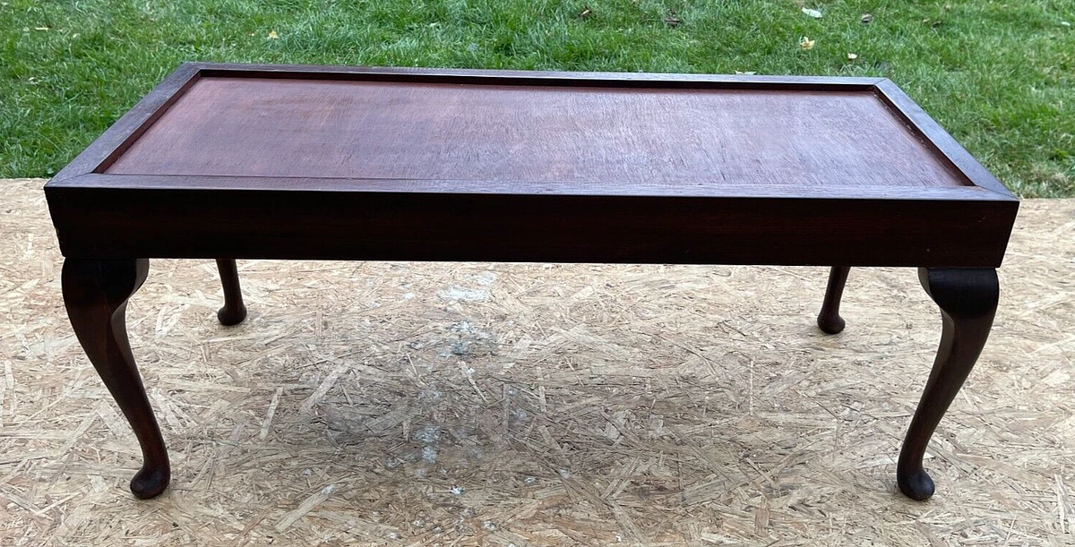 A Bespoke handmade handcarved Vintage Mahogany Queen Anne Style Coffee Table