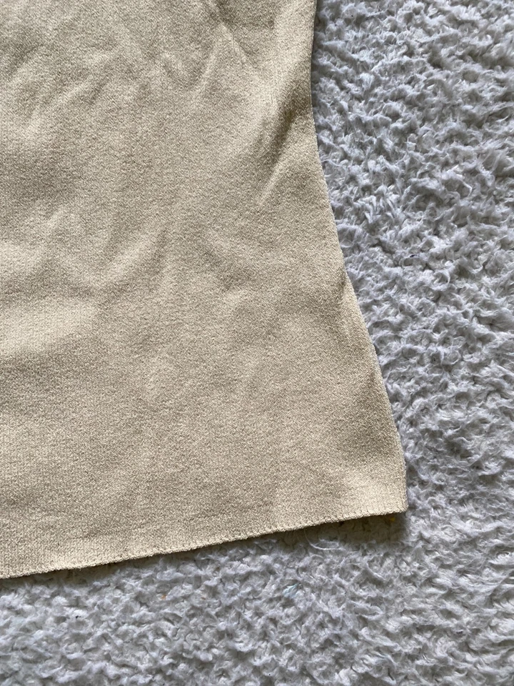 Женский пуловер Jones New York без рукавов с квадратным вырезом бежевый размер XL - Изображение 2 из 4