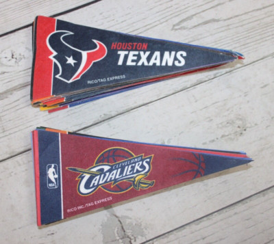 Rico Inc/Tag Express NFL & NBA Pendants/Flags Small Football Older Team Logos