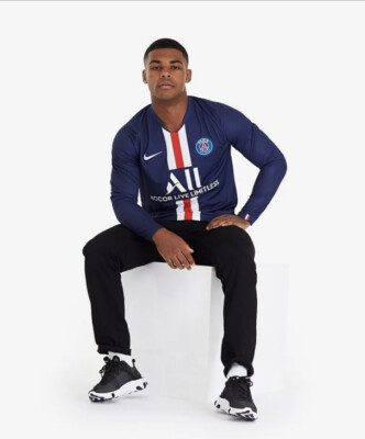 Nike PSG Paris Saint-germain 19/20 LS Home Soccer Sz M