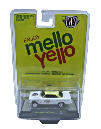 M2 Machines " Mello Yello " 1967 Chevy Nova Gasser Limited Edition 1/5000