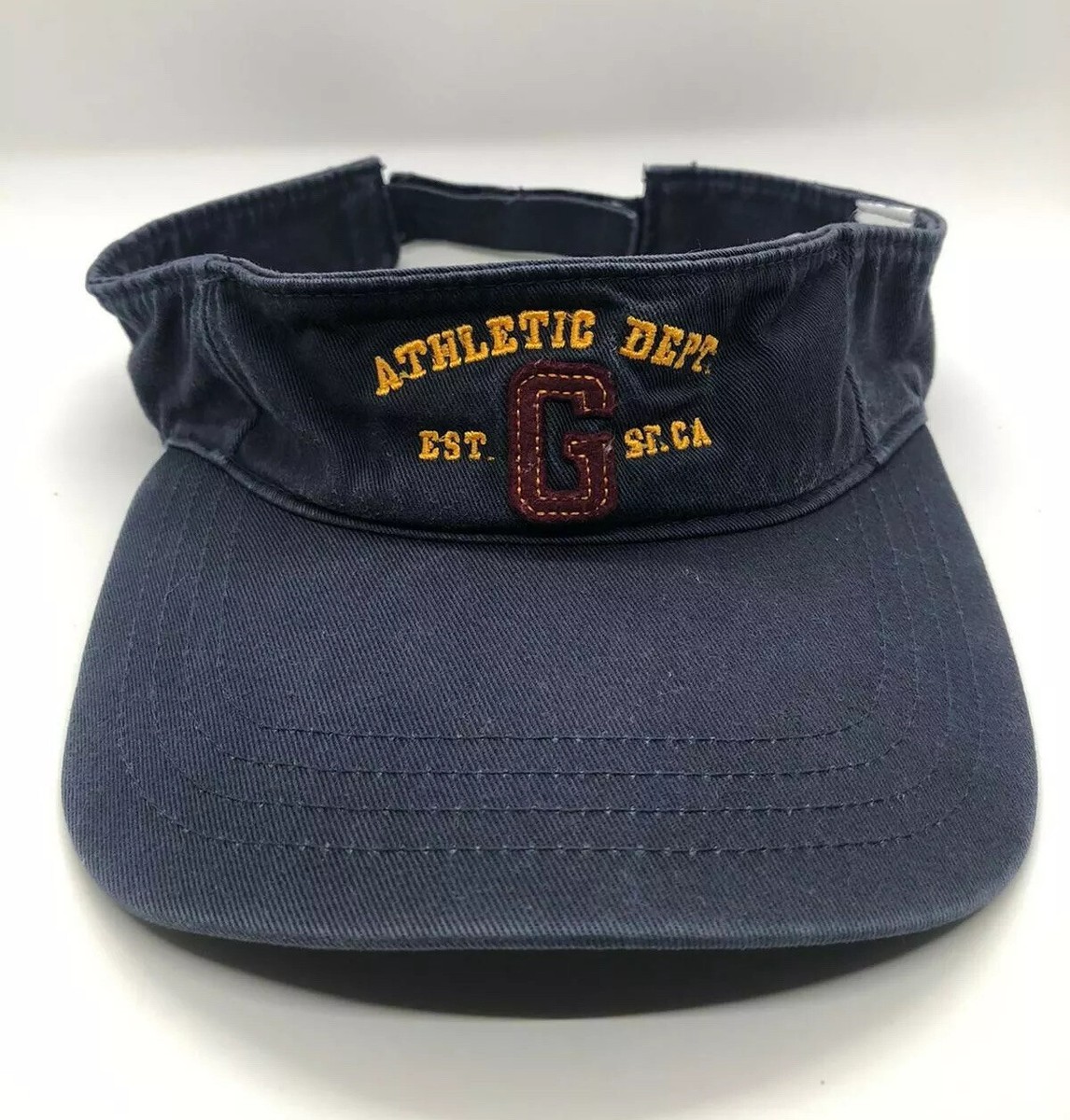 The Gap Visor Cap Hat Adult L-XL Adjustable Blue 100% Cotton | eBay