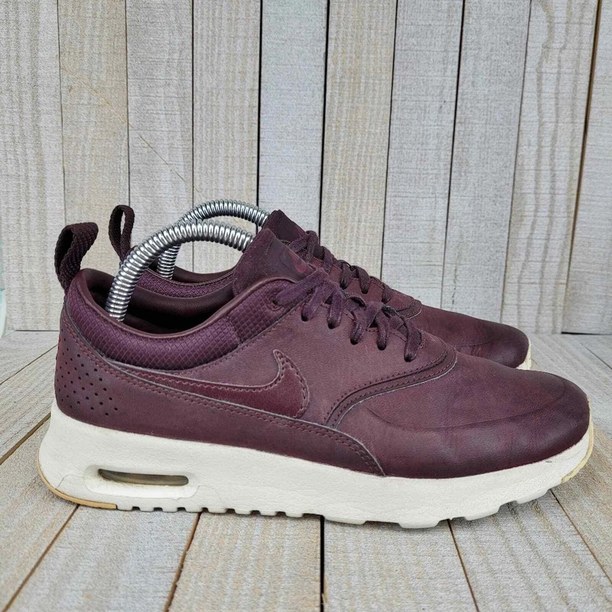 Nike Air Max Thea Premium Leather 616723-200 Burgundy Womens Size 5.5 | eBay