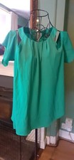 Ladies Green F&F Top UK Size 14 #top #ladiestop #greentop #f&ftop
