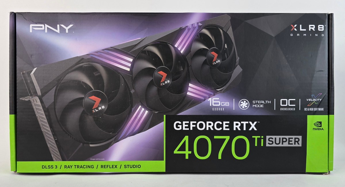 2点 未開封 PNY RTX 4070 Ti SUPER 16GB PNY GeForce RTX™ 4070 Ti SUPER 16GB VERTO™ Overclocked