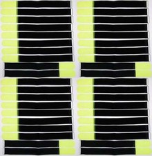 40x Cable Hook and Loop 40cm x 40mm Neon Yellow Hook and Loop Hook and Loop Cable Ties Tape Eyelet