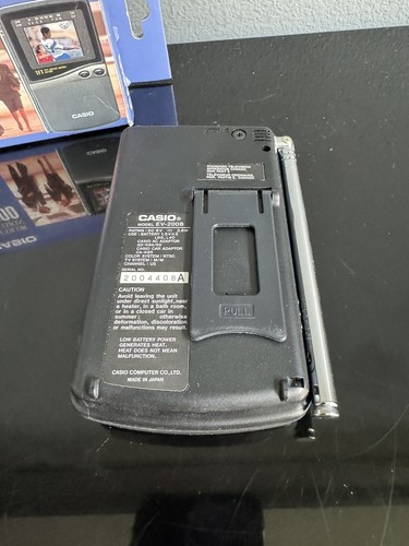 CASIO LCD Color Television 1.8” Screen EV-200 TFT Active Matrix TV + Box Works - Picture 3 of 9