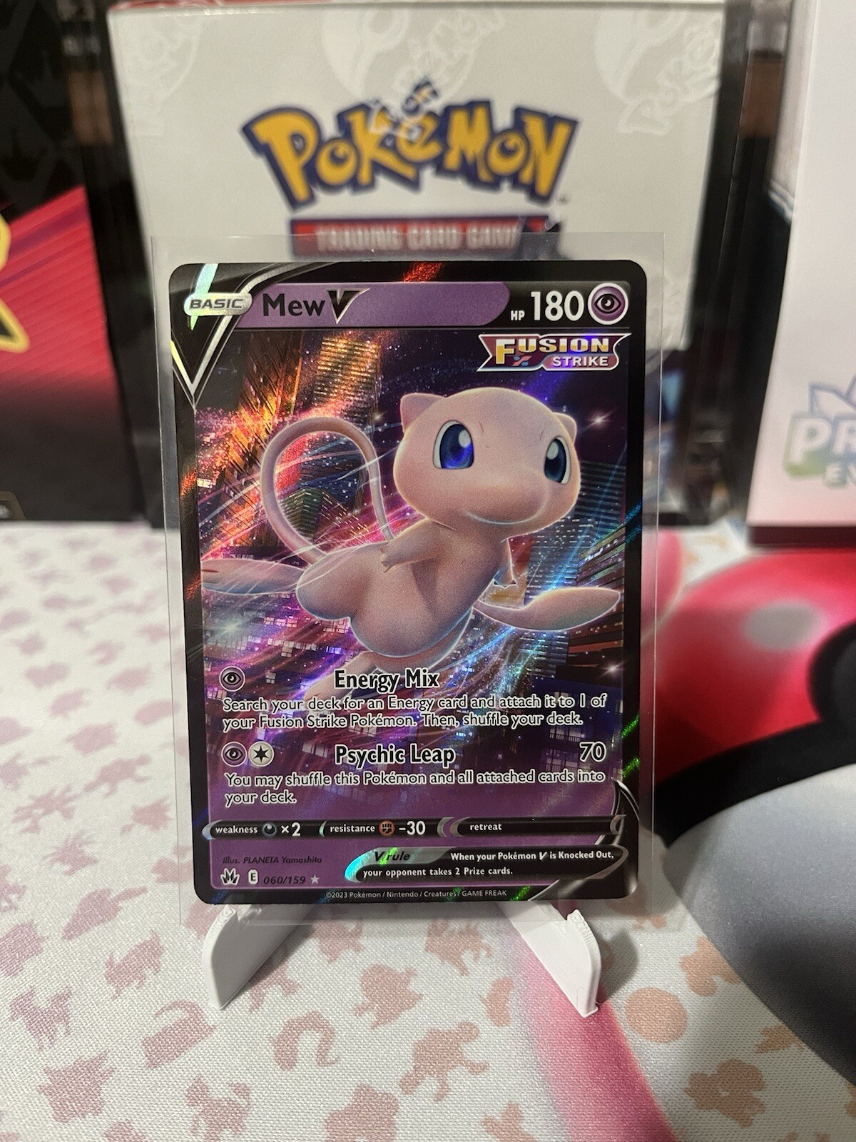 Pokemon Crown Zenith Mew V 060/159 Ultra Rare MINT